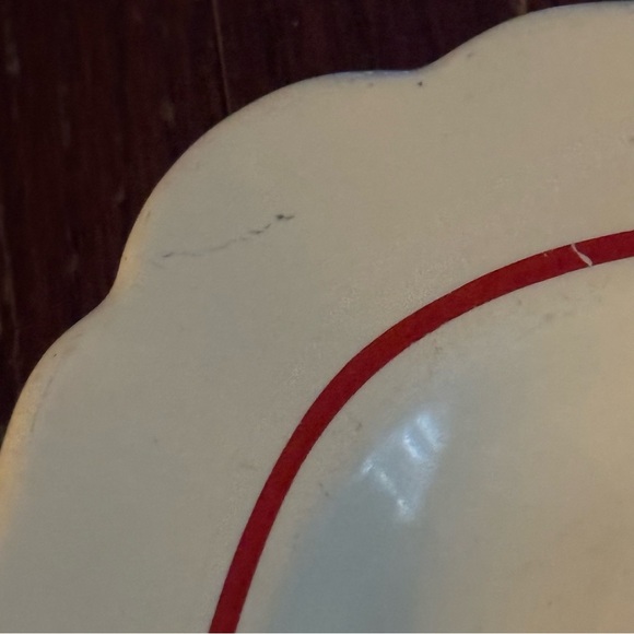 Vintage Homer Laughlin "Mexicana" Red Band Serving Tray / Plate - Picture 5 of 9